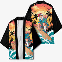 Vintage Santa Claus Surfing Summer Kimono Mele Kalikimaka i Iulai!
