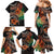 Vintage Hibiscus Pacific Floral Family Matching Mermaid Dress and Hawaiian Shirt