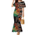Vintage Hibiscus Pacific Floral Family Matching Mermaid Dress and Hawaiian Shirt