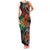 Vintage Hibiscus Pacific Floral Family Matching Tank Maxi Dress and Hawaiian Shirt