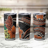 Vintage Hibiscus Pacific Floral Tumbler Cup