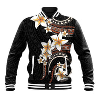 Vintage Plumeria Pacific Floral Baseball Jacket