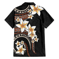 Vintage Plumeria Pacific Floral Family Matching Off Shoulder Maxi Dress and Hawaiian Shirt LT9 - Polynesian Pride