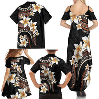 Vintage Plumeria Pacific Floral Family Matching Summer Maxi Dress and Hawaiian Shirt LT9 - Polynesian Pride