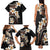 Vintage Plumeria Pacific Floral Family Matching Tank Maxi Dress and Hawaiian Shirt