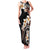 Vintage Plumeria Pacific Floral Family Matching Tank Maxi Dress and Hawaiian Shirt