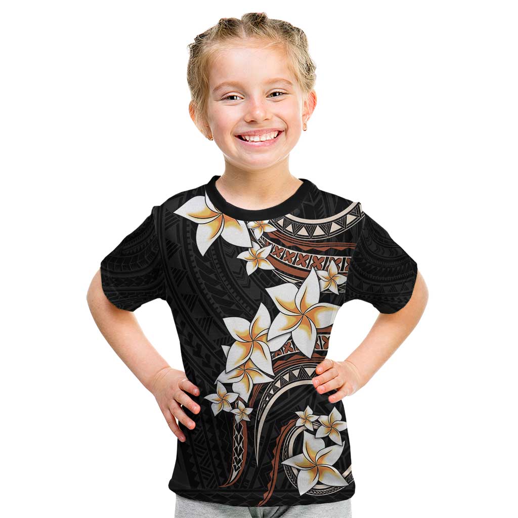 Vintage Plumeria Pacific Floral Kid T Shirt