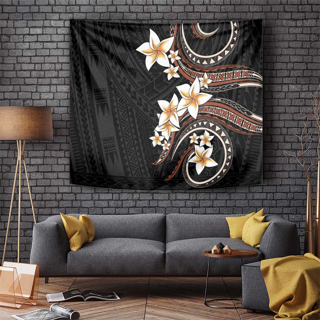 Vintage Plumeria Pacific Floral Tapestry