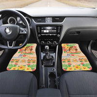 Kawaii Hula Girls Car Mats Aloha Hibiscus Flowers LT9 Set 2pcs - Front Nude - Polynesian Pride