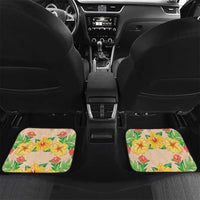 Kawaii Hula Girls Car Mats Aloha Hibiscus Flowers LT9 Set 2pcs - Back Nude - Polynesian Pride