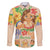 Kawaii Hula Girls Family Matching Mermaid Dress and Hawaiian Shirt Aloha Hibiscus Flowers