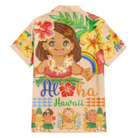 Kawaii Hula Girls Family Matching Puletasi and Hawaiian Shirt Aloha Hibiscus Flowers LT9 - Polynesian Pride