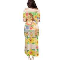 Kawaii Hula Girls Family Matching Puletasi and Hawaiian Shirt Aloha Hibiscus Flowers LT9 - Polynesian Pride