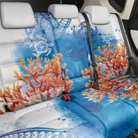 Hibiscus Turtle Tattoo Coral Reef Back Car Seat Cover with Polynesian Tribal LT9 - Polynesian Pride