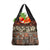 Pacific Hibiscus Tapa Tribal Vintage Grocery Bag Brown Motif