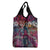 Pacific Hibiscus Tapa Tribal Vintage Grocery Bag Pink Motif