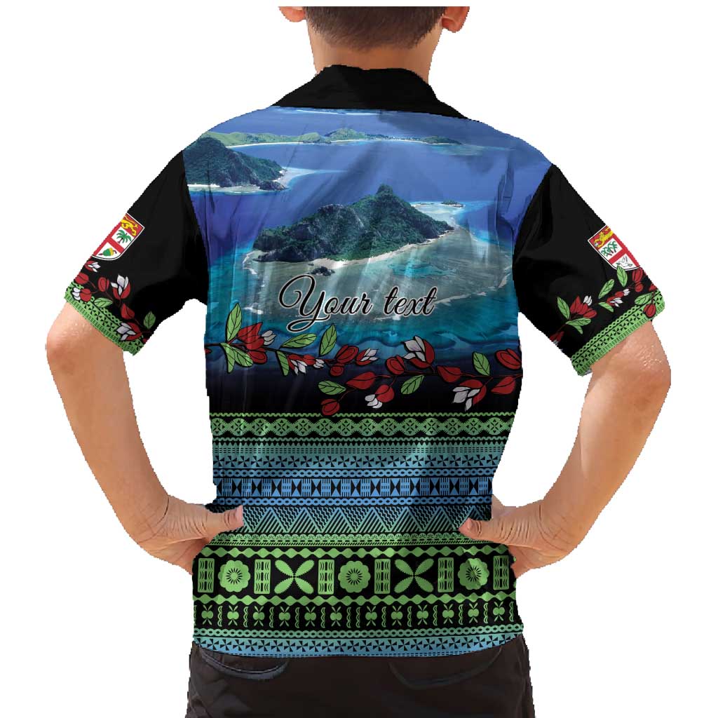Personalised Fiji Viti Levu Family Matching Mermaid Dress and Hawaiian Shirt Tagimoucia and Tapa Tribal Pattern LT9 - Polynesian Pride
