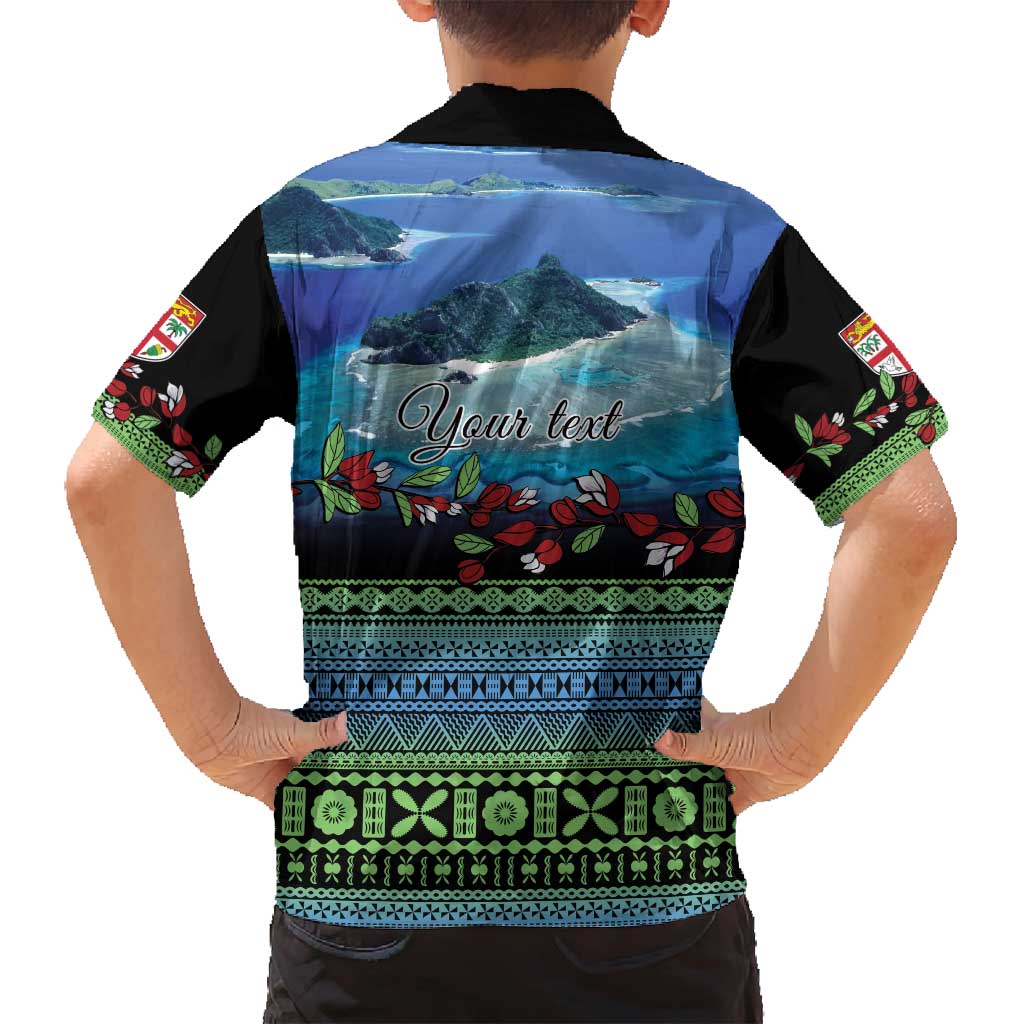Personalised Fiji Viti Levu Family Matching Puletasi and Hawaiian Shirt Tagimoucia and Tapa Tribal Pattern LT9 - Polynesian Pride