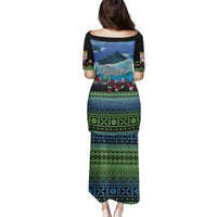 Personalised Fiji Viti Levu Family Matching Puletasi and Hawaiian Shirt Tagimoucia and Tapa Tribal Pattern LT9 - Polynesian Pride