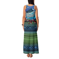 Personalised Fiji Viti Levu Family Matching Tank Maxi Dress and Hawaiian Shirt Tagimoucia and Tapa Tribal Pattern LT9 - Polynesian Pride
