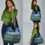 Personalised Fiji Viti Levu Grocery Bag Tagimoucia and Tapa Tribal Pattern