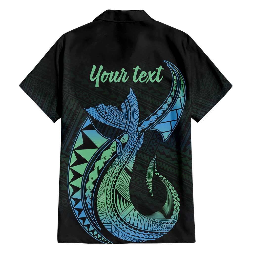 Personalised Hawaii Kure Atoll Family Matching Off Shoulder Maxi Dress and Hawaiian Shirt Holaniku Coral Reef with Polynesian Tribal LT9 - Polynesian Pride