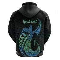 Personalised Hawaii Kure Atoll Hoodie Holaniku Coral Reef with Polynesian Tribal