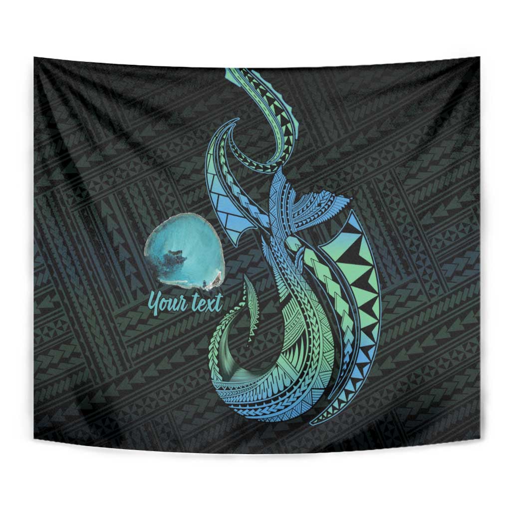 Personalised Hawaii Kure Atoll Tapestry Holaniku Coral Reef with Polynesian Tribal