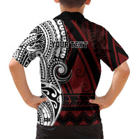 Personalised Tonga Constitution Day 1875 Family Matching Off Shoulder Maxi Dress and Hawaiian Shirt Polynesian Tribal Tattoo LT9 - Polynesian Pride