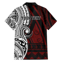 Personalised Tonga Constitution Day 1875 Family Matching Off Shoulder Short Dress and Hawaiian Shirt Polynesian Tribal Tattoo LT9 - Polynesian Pride