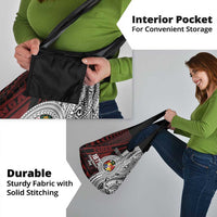 Personalised Tonga Constitution Day 1875 Grocery Bag Polynesian Tribal Tattoo