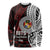 Personalised Tonga Constitution Day 1875 Long Sleeve Shirt Polynesian Tribal Tattoo