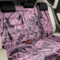 Polynesia Back Car Seat Cover Tribal Polynesian Spirit With Pink Pacific Flowers LT9 - Polynesian Pride