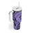 Violet Pacific Flowers Tribal Polynesian Spirit Tumbler With Handle