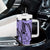 Violet Pacific Flowers Tribal Polynesian Spirit Tumbler With Handle