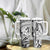 White Pacific Flowers Tribal Polynesian Spirit Tumbler With Handle