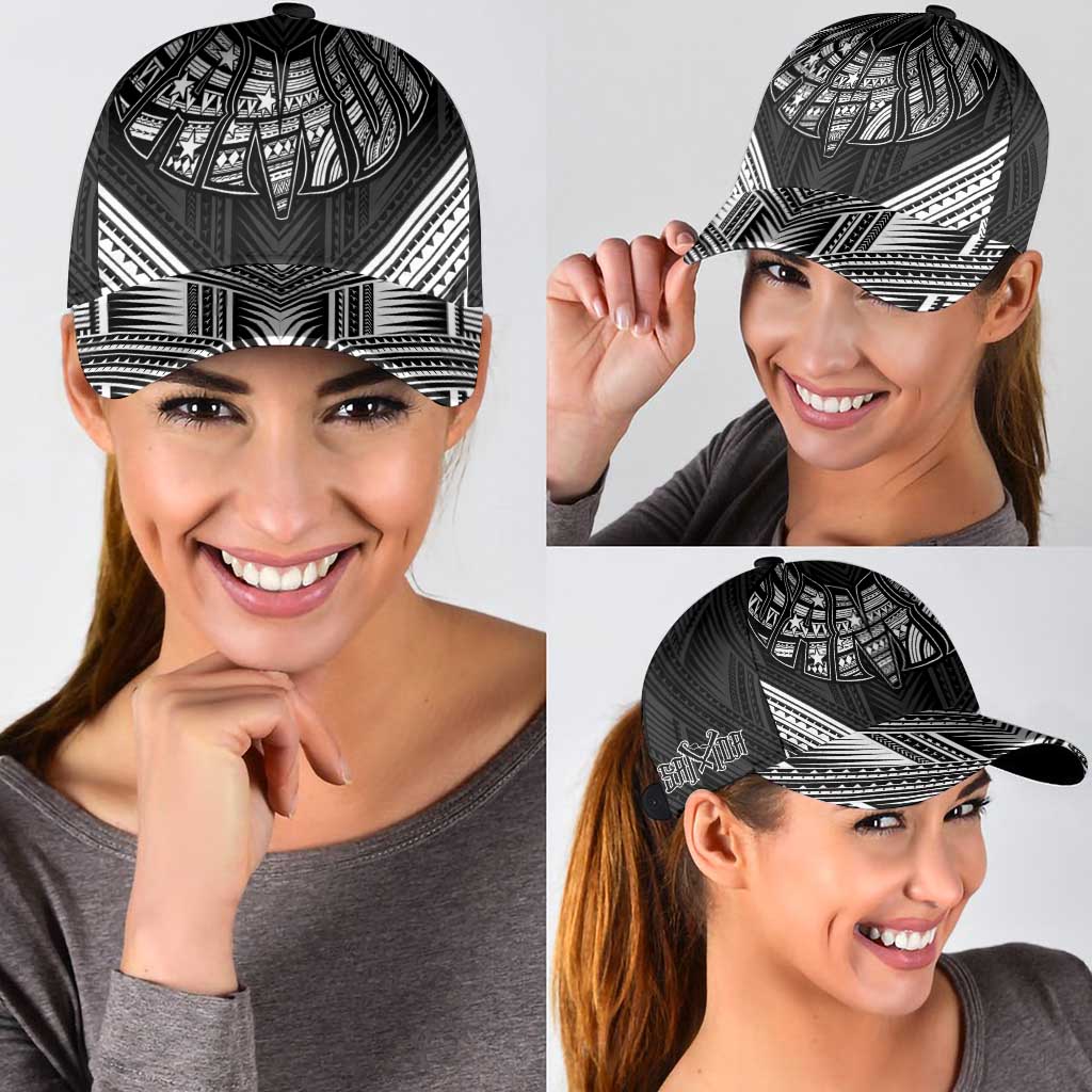 Black Samoa Tribal Chest Tattoo Classic Cap LT9 - Polynesian Pride