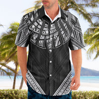 Black Samoa Tribal Chest Tattoo Hawaiian Shirt LT9 - Polynesian Pride