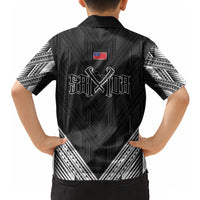 Black Samoa Tribal Chest Tattoo Hawaiian Shirt LT9 - Polynesian Pride
