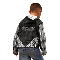 Black Samoa Tribal Chest Tattoo Kid Hoodie LT9 - Polynesian Pride