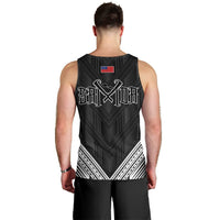 Black Samoa Tribal Chest Tattoo Men Tank Top LT9 - Polynesian Pride