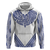 White Samoa Tribal Chest Tattoo Hoodie LT9 Pullover Hoodie White - Polynesian Pride
