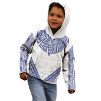 White Samoa Tribal Chest Tattoo Kid Hoodie LT9 - Polynesian Pride