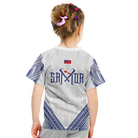 White Samoa Tribal Chest Tattoo Kid T Shirt LT9 - Polynesian Pride