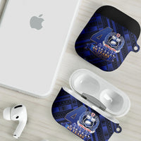 Toa Samoa 40th Anniversary AirPods Case Royal Blue Tribal LT9 - Polynesian Pride