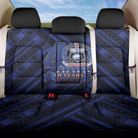 Toa Samoa 40th Anniversary Back Car Seat Cover Royal Blue Tribal LT9 One Size Blue - Polynesian Pride
