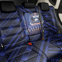 Toa Samoa 40th Anniversary Back Car Seat Cover Royal Blue Tribal LT9 - Polynesian Pride