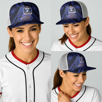 Toa Samoa 40th Anniversary Baseball Net Cap Royal Blue Tribal LT9 - Polynesian Pride