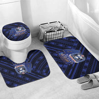 Toa Samoa 40th Anniversary Bathroom Set Royal Blue Tribal LT9 Mat Set Only (3 pcs) One Size Blue - Polynesian Pride