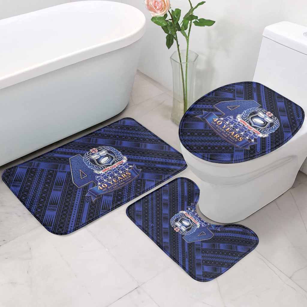 Toa Samoa 40th Anniversary Bathroom Set Royal Blue Tribal LT9 - Polynesian Pride